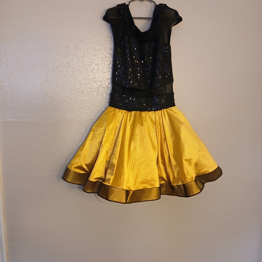 Weissman Black and Gold Dance Costume